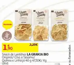 Auchan Snack de Lentilhas LA GRANJA BIO promoção