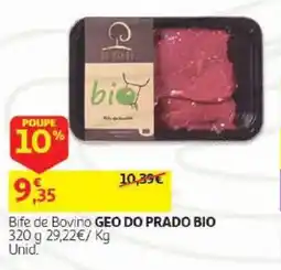Auchan Bife de Bovino Geo do Prado Bio promoção