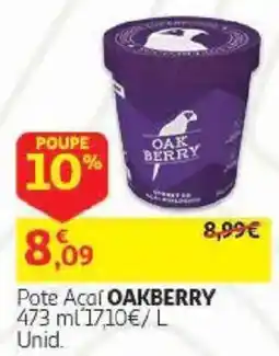Auchan Pote Açaí oakberry promoção