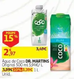 Auchan Água de Coco Dr. Martins promoção