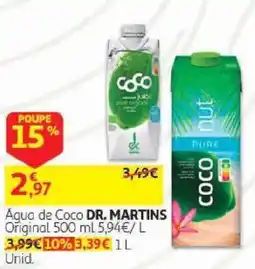 Auchan Água de Coco Dr. Martins promoção