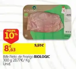 Auchan Bife Peito de Frango BIOLOGIC promoção