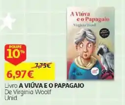 Auchan Livro a viúva e o papagaio de virginia woolf promoção