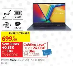 Auchan Portátil asus m1502naq-r51clhdab01 promoção