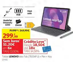 Auchan Tablet lenovo idea tab tb336fu promoção