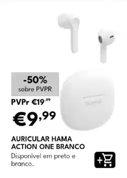 Radio Popular Auricular hama action one branco promoção