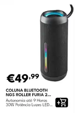 Radio Popular coluna bluetooth ngs roller furia 2... promoção