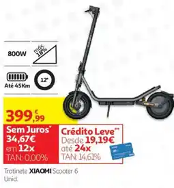 Auchan Trotinete xiaomi scooter 6 promoção