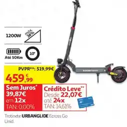 Auchan Trotinete urbanglide ecross go unid. promoção