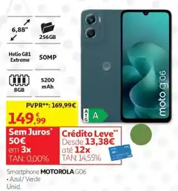 Auchan Smartphone motorola g06 promoção
