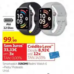 Auchan Smartwatch xiaomi redmi watch 6 promoção