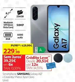 Auchan smartphone samsung galaxy a17 promoção