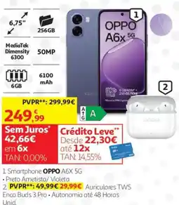 Auchan Smartphone oppo a6x 5g promoção