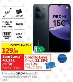 Auchan Smartphone xiaomi redmi 15c promoção