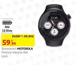 Auchan Smartwatch motorola pantone volcanic ash promoção
