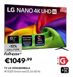 Radio Popular tv lg 85nu800b6la promoção
