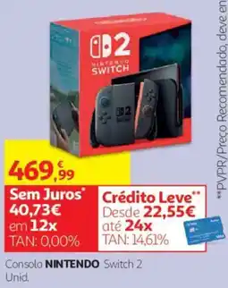 Auchan Console nintendo switch 2 promoção