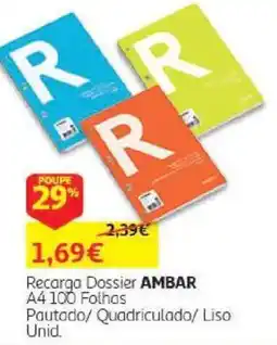 Auchan Recarga Dossier ambar promoção