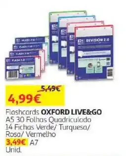 Auchan Flashcards oxford live&go promoção