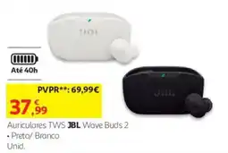 Auchan Auriculares TWS JBL Wave Buds 2 promoção