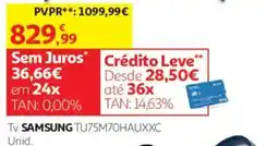 Auchan Tv samsung tu75m70hauuxc promoção