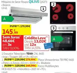 Auchan Exaustor Telescópico TEKA CNL 6415 promoção