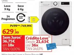 Auchan Máquina de Lavar e Secar Ronda LG promoção