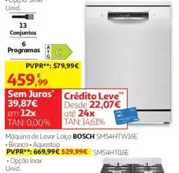 Auchan Máquina de lavar loiça bosch sms4htw16e promoção