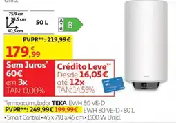 Auchan Termoacumulador teka ewh 50 ve-d promoção