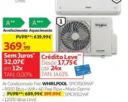 Auchan ar condicionado fixo whirlpool spicr309wf promoção