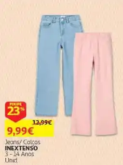 Auchan jeans/ calcas inextenso promoção