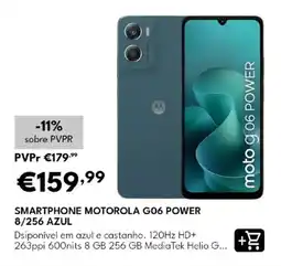 Radio Popular smartphone motorola g06 power 8/256 azul promoção