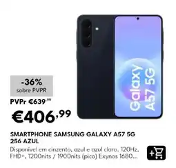 Radio Popular smartphone samsung galaxy a57 5g 256 azul promoção
