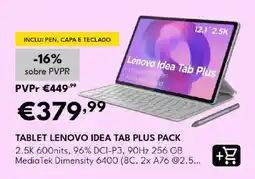 Radio Popular tablet lenovo idea tab plus pack promoção