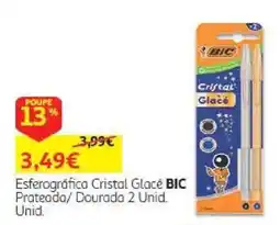 Auchan esferográfica cristal glacé bic promoção