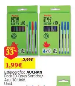 Auchan Esferográfica auchan promoção