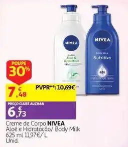 Auchan Creme de Corpo NIVEA promoção