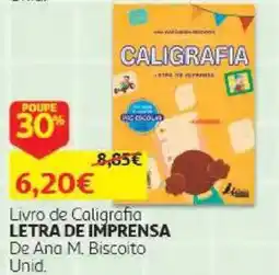Auchan Livro de Caligrafia Letra de Imprensa De Ana M. Biscoito promoção