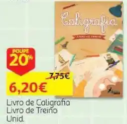 Auchan Livro de caligrafia promoção