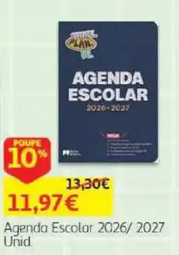 Auchan Agenda Escolar 2026/ 2027 promoção