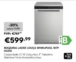 Radio Popular máquina lavar louça whirlpool w7f hs51x promoção