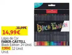 Auchan Lápis de cor faber-castell black edition 24 unid. promoção