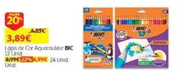 Auchan Lápis de Cor Aquacouleur BIC promoção