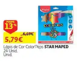 Auchan Lápis de Cor Color'Peps Star Maped promoção