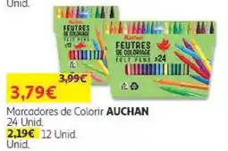 Auchan Marcadores de Colorir Auchan promoção
