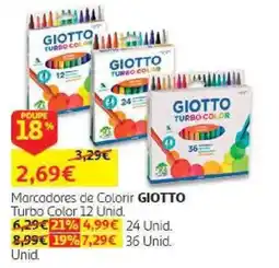 Auchan Marcadores de Colorir Giotto promoção