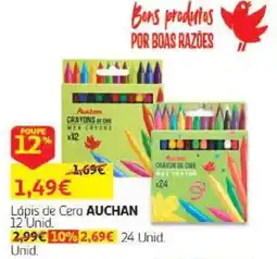 Auchan Lápis de Cera Auchan promoção