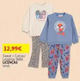 Auchan Sweat + calças/ leggings bebé licenças promoção