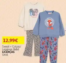 Auchan Sweat + Calças/ Leggings Bebé LICENÇAS promoção
