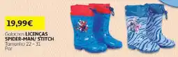 Auchan Galochas licencas spider-man/stitch promoção